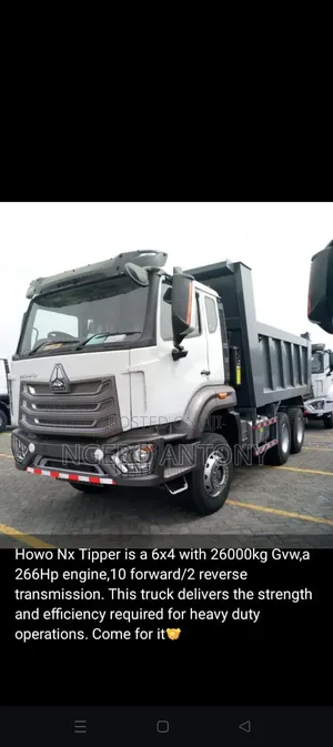 Zero Mileage Howo Tipper