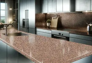 Premium Rosy Pink Granite Slab 8ft × 2ft