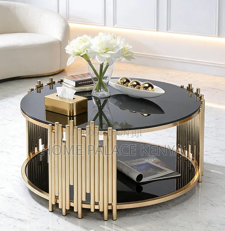 Centre Table: High End Versatile Double Deck Black Table