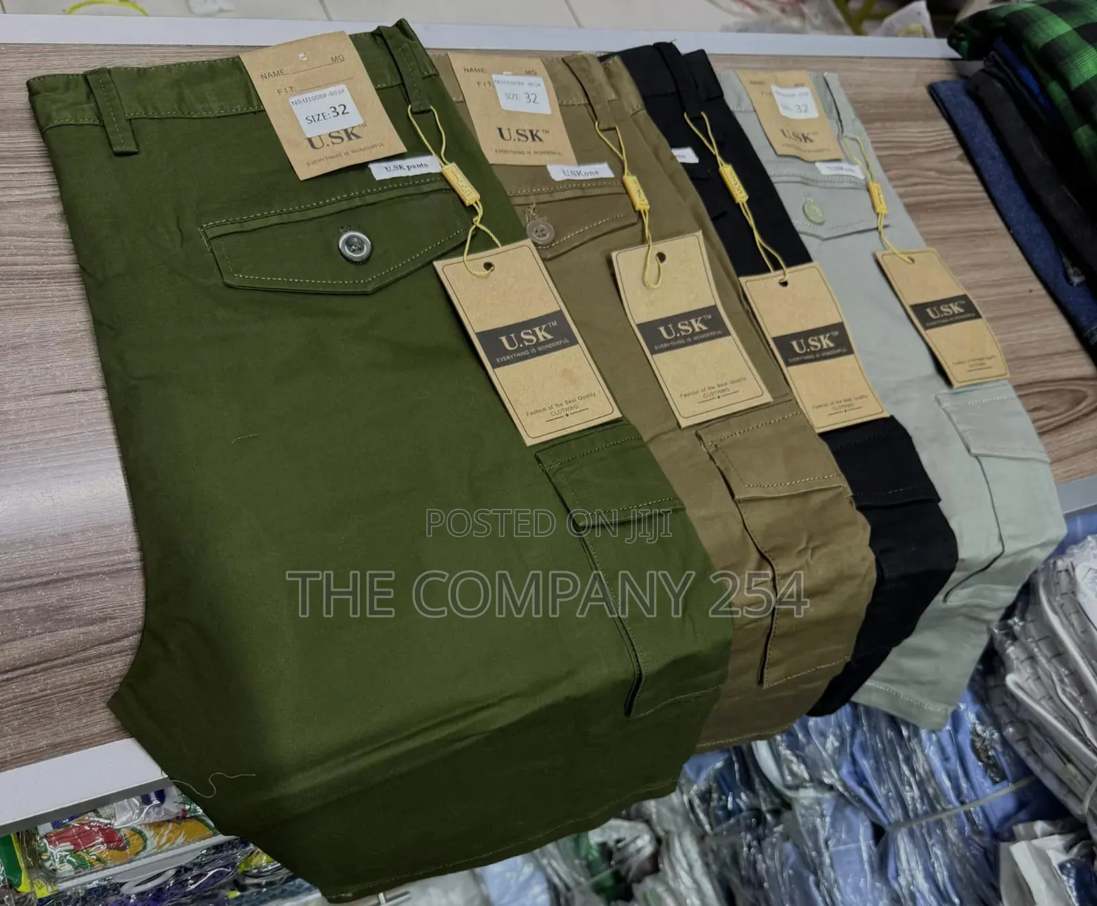 Quality Casual Khaki Designer Double Side Pocket