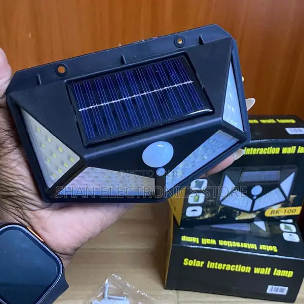 120° 100 Led Solar Wall Lamp - Bk-100 Motion Activated Light
