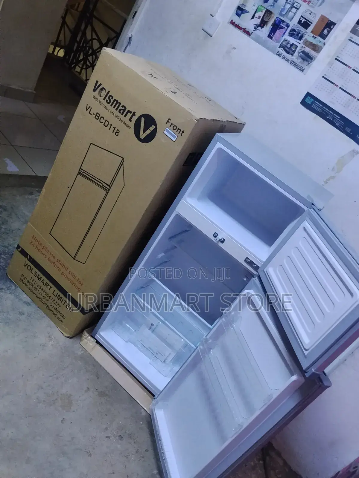 Volsmart 118l Low Power Consumption Double Door Fridge