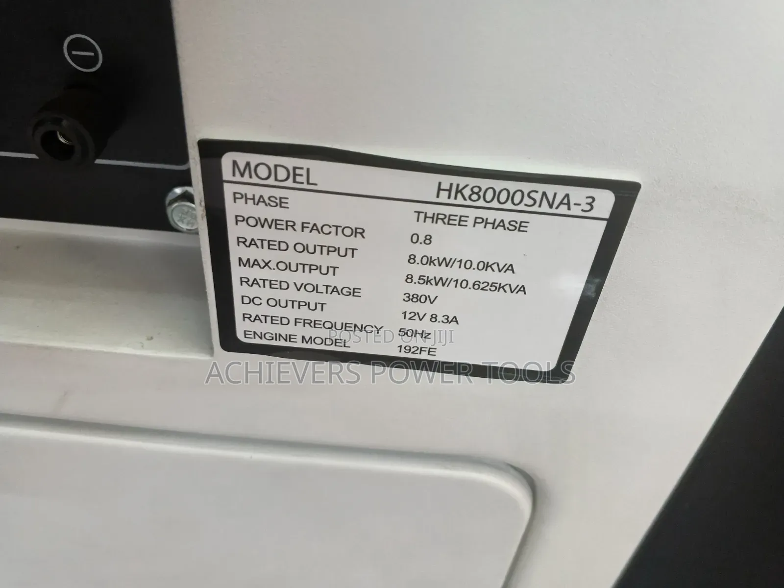Hisaki 10kva Generator Machine Single Phase/Three Phase
