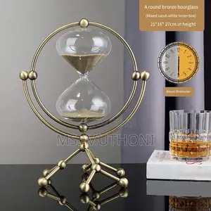 Stunning Rotating Bronze 30 Minutes Hourglass
