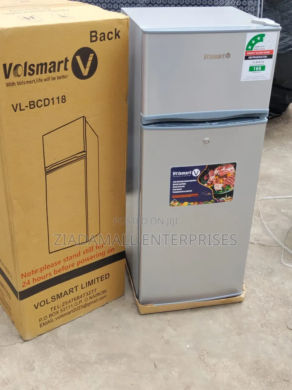 Volsmart 118l Double Door Refrigerator - Energy Saving