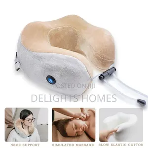 Portable Cervical Vertebra U-Shape Neck Pillow Massager_tt