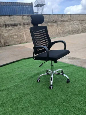 Ergonomic High-Back Mesh Office Chair With Adjustable Headrest