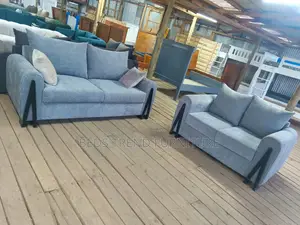 5 Seater Sofa Set – 3,2 Grey Cushioned Back