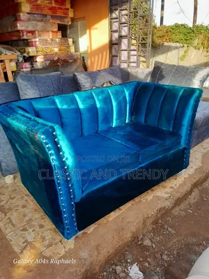 Classy Blue 2 Seater Sofa