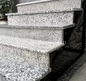 P White Granite for Staircases and Steps