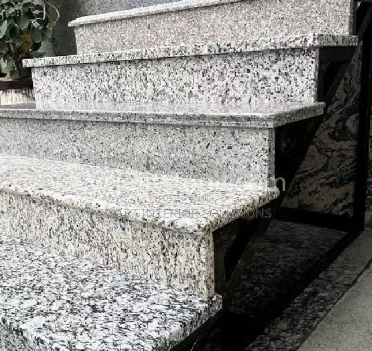 P White Granite for Staircases and Steps