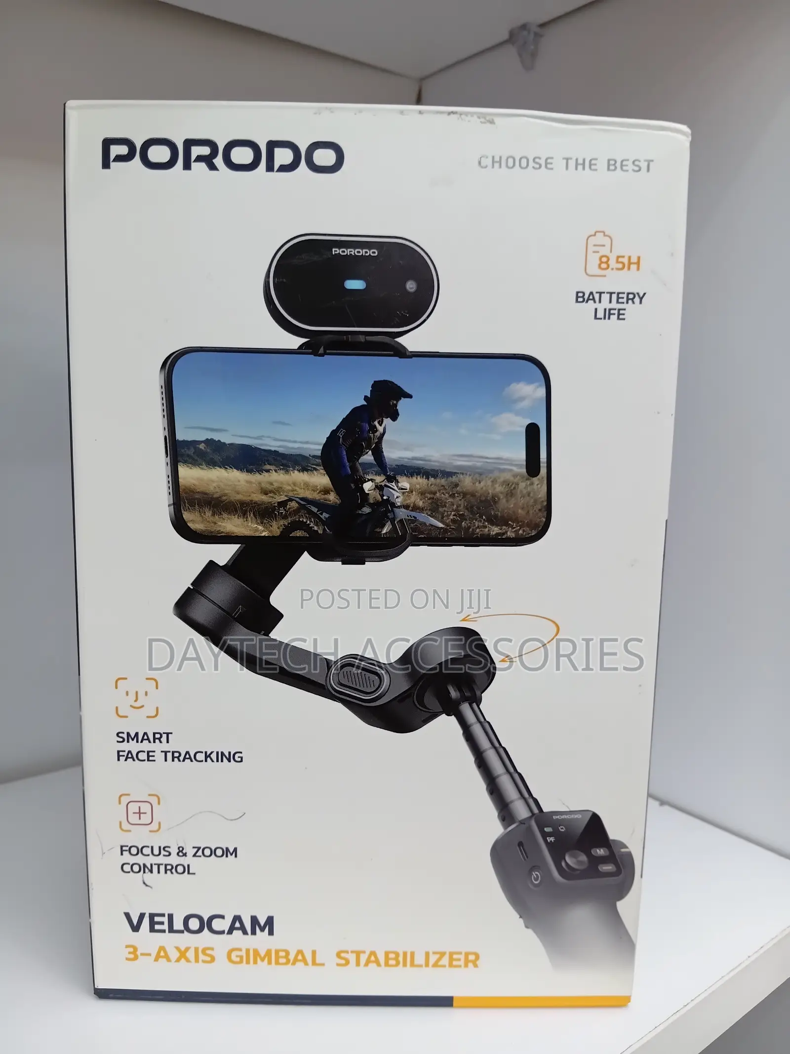 This Is a Porodo Velocam 3-Axis Gimbal Stabilizer