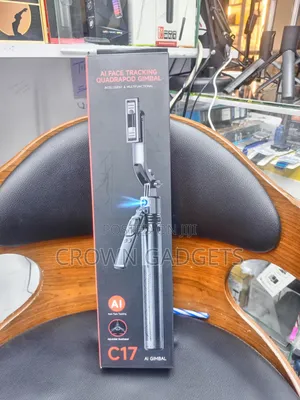 C17 Ai Face Tracking Selfie Stick With Gesture Control