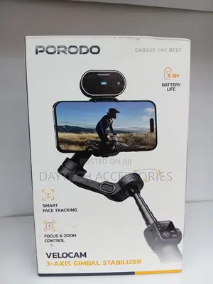 Porodo Velocam 3-Axis Gimbal Stabilizer for iPhone Android