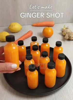 12pcs 60ml Ginger Shot Bottle Set