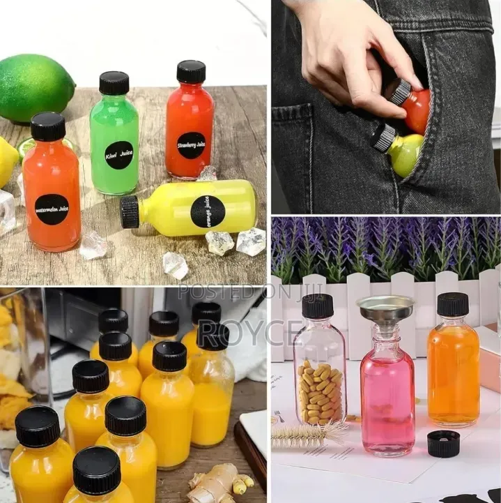 12pcs 60ml Ginger Shot Bottle Set