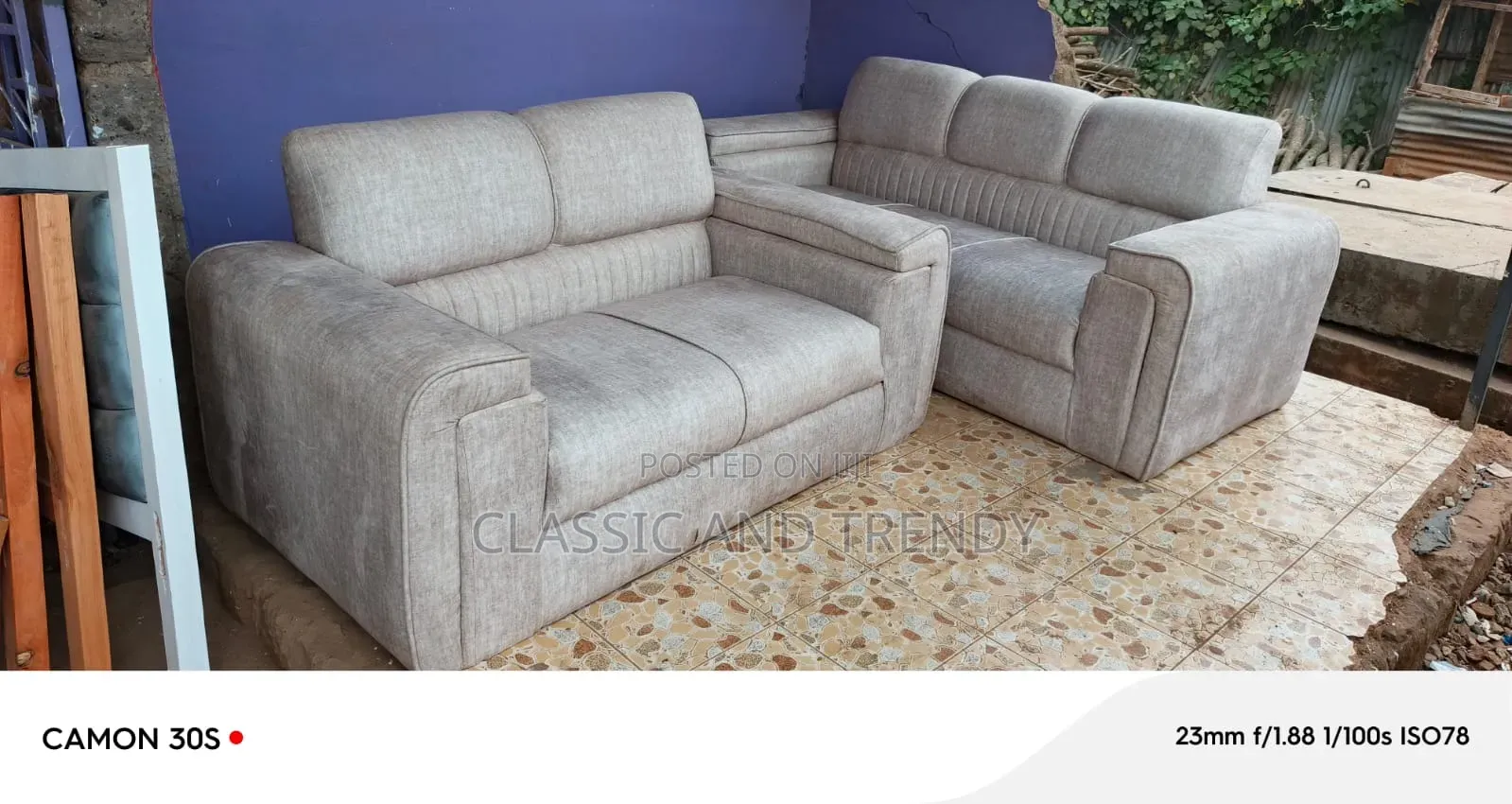 3 and 2 Seater Cream Sofas,Free Delivery