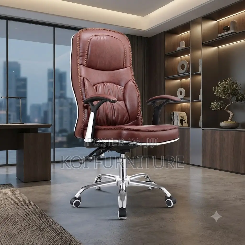 Office Chairs; Brown Leather Recliner Office Chairs