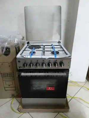 TBP 60x60 Standing Cooker – 4 Gas + 2 Electric Burners