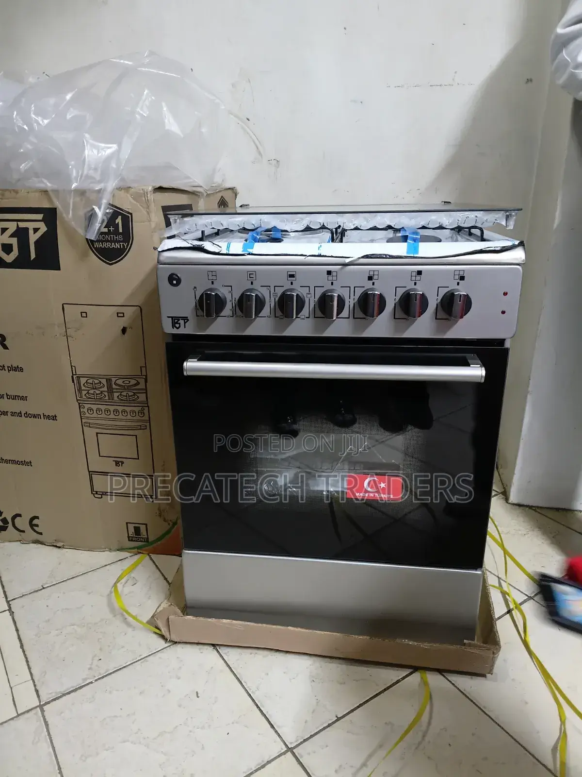 BTP 60x60 Cooker With Oven Grill – Made in Turkey