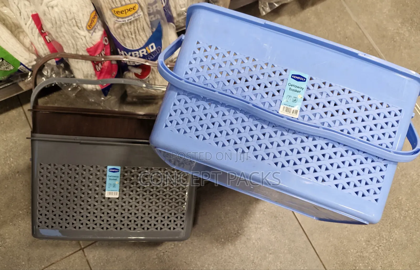 Plastic Multipurpose Basket. Multiple Colours Available.