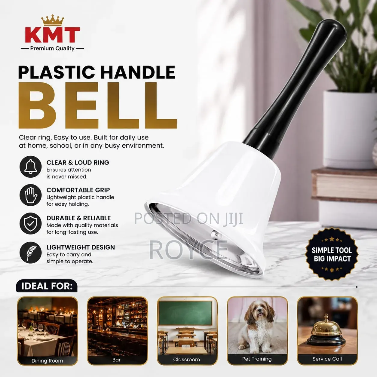 KMT Plastic Handle Bell