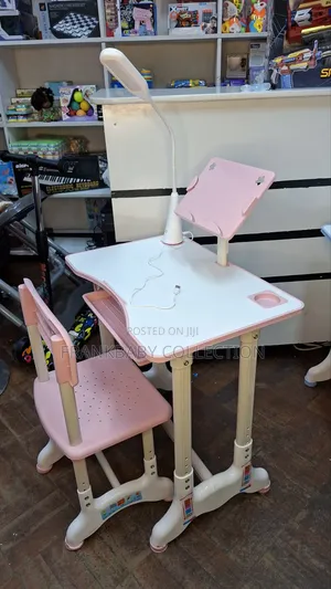 Kids Study Table Set With Book Stand,Drawer Led Lamp