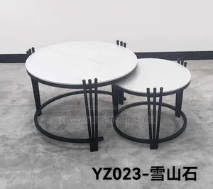 2 in 1 Executive Pure Marble Table