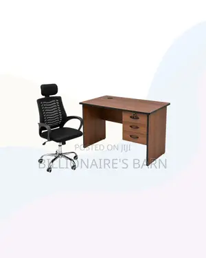 Practical 1m Desk and Headrest Mesh Chair for Better Workdays