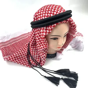 Arafat Shemagh Keffiyeh +Free Ring Agal Headband Rope