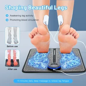 Ems Foot Massager Pad for Pain Relief Blood Circulation Leg Therapy