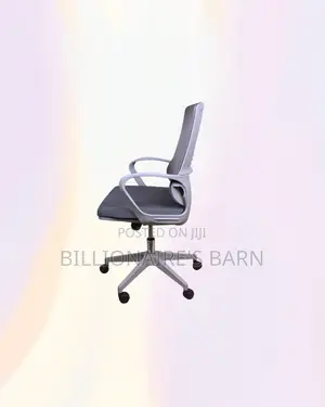 Practical Grey Mid Back Mesh Office Chair for Reception and Guest Use