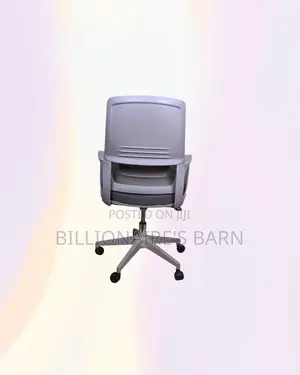 Practical Grey Mid Back Mesh Office Chair for Reception and Guest Use
