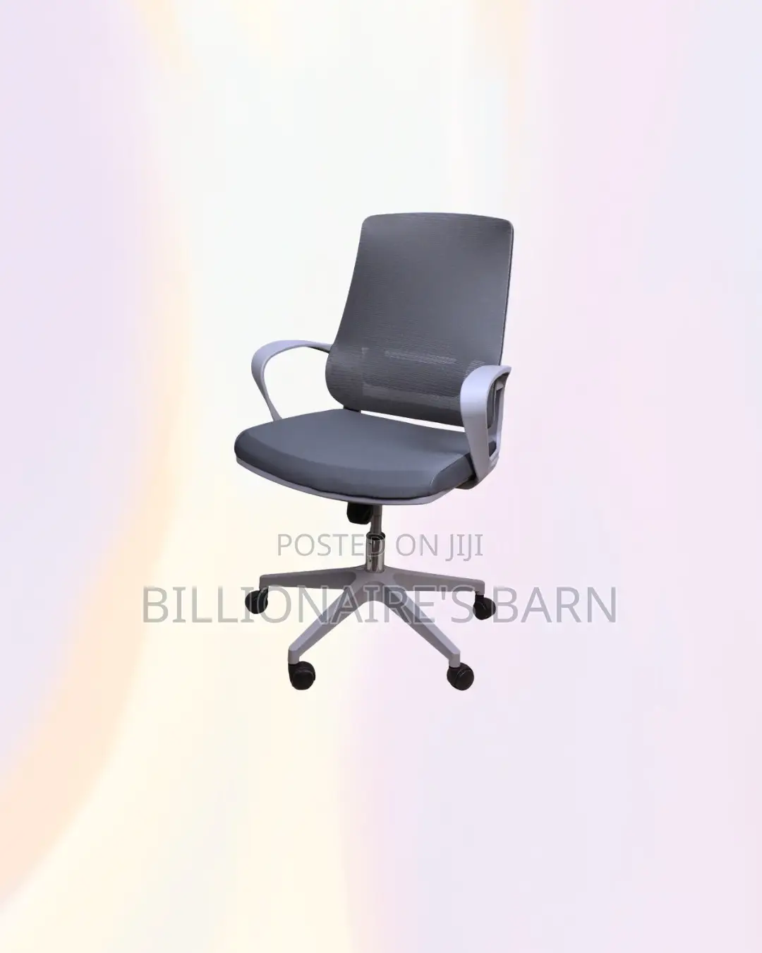 Practical Grey Mid Back Mesh Office Chair for Reception and Guest Use