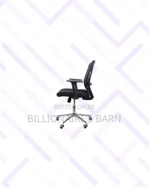 Practical Barn Origin Chair Mid Back Chrome for Quiet Floor Movement