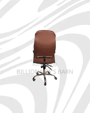 Ergonomic Executive Leather Chair High Back for Tidy Workspace Style