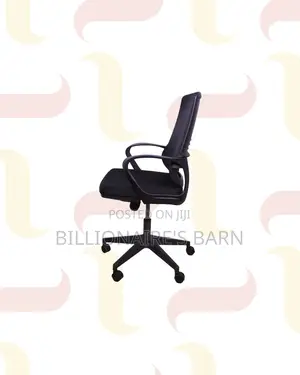 Practical Black Mid Back Mesh Office Chair for Tidy Workspace Style