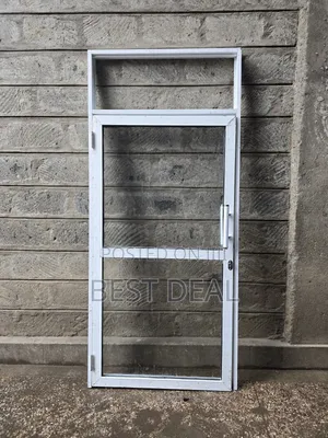 Aluminium Door With Clear Glass
