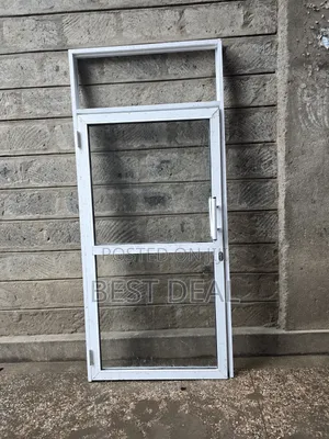 Aluminium Door With Clear Glass