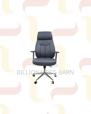 Executive Leather Chair High Back for Quiet Floor Movement