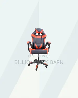 Red Racing Gaming Chair Ergonomic Support for Tidy Workspace Style