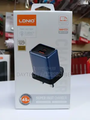 Ldnio Q12 45w Usb‐C Usb‐A Gan Super Fast Charger
