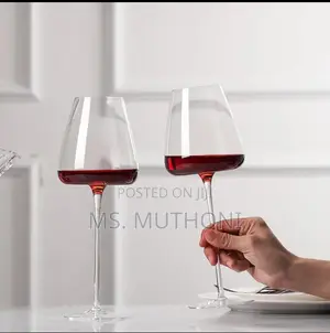 A Pair (2 PCS ) 600 Ml 5_star Experience Long Stem Wine Glasses