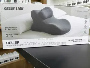 Green Lion Relief Wedge Pillow Designed With Premium 100% Memory Foam