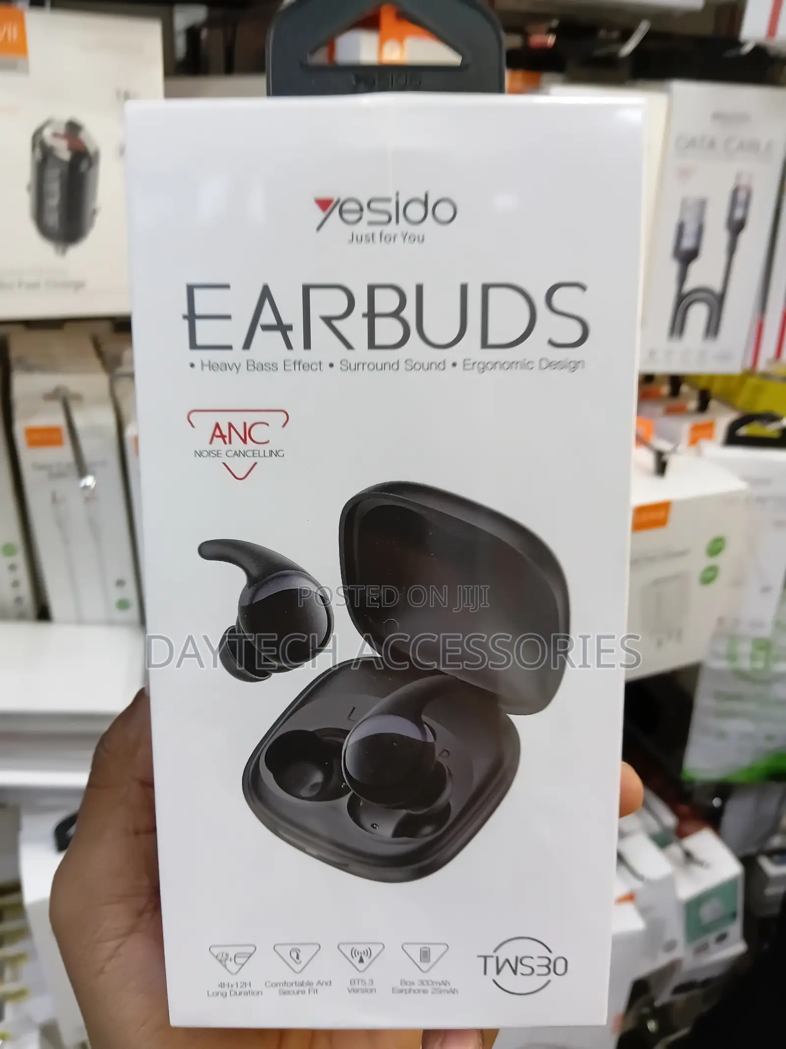 Yesido Tws30 Earbuds Featuring Active Noise Cancellation (Anc).