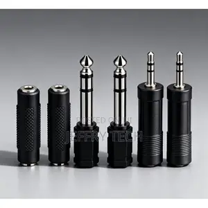 2 Sets 3.5mm Male To 6.5mm Female Adapter Pc Microphone Speaker Audio