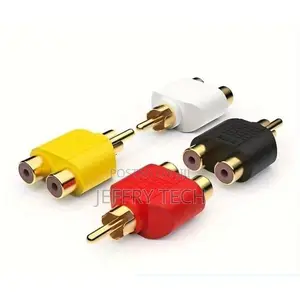 Rca Male To Dual Female Audio/Video Adapter - 4pieces