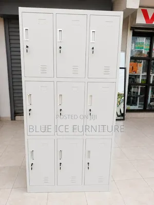 Secure 9-Door Steel Locker Cabinet