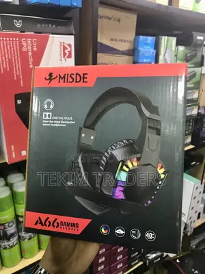Misde A66 RGB Gaming Headset 50mm Drivers 7.1 Surround Mic Pc