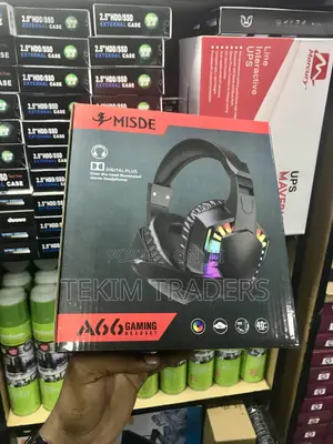 Misde A66 RGB Wired Gaming Headset 7.1 Surround for Pc/Console